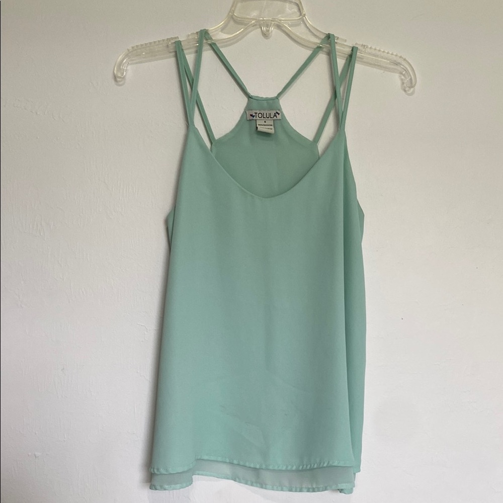 Tolula Green Sleeveless Camisole Top